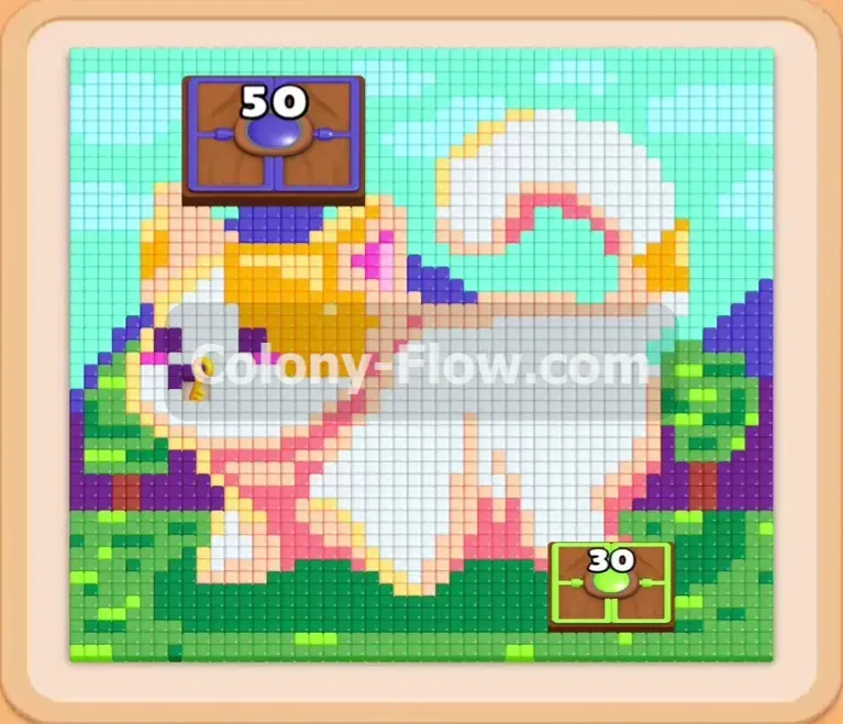 Colony Flow геймплей — уровень 1027