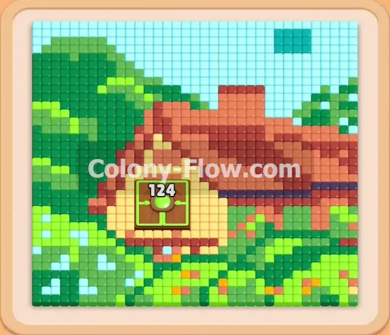 Colony Flow геймплей — уровень 1200