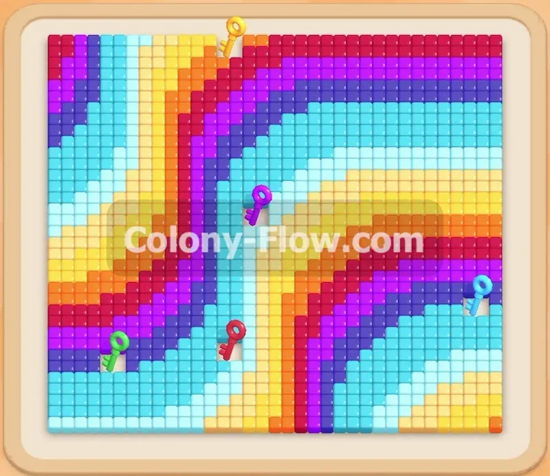 Colony Flow геймплей — уровень 212
