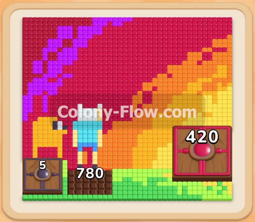 Colony Flow геймплей — уровень 330