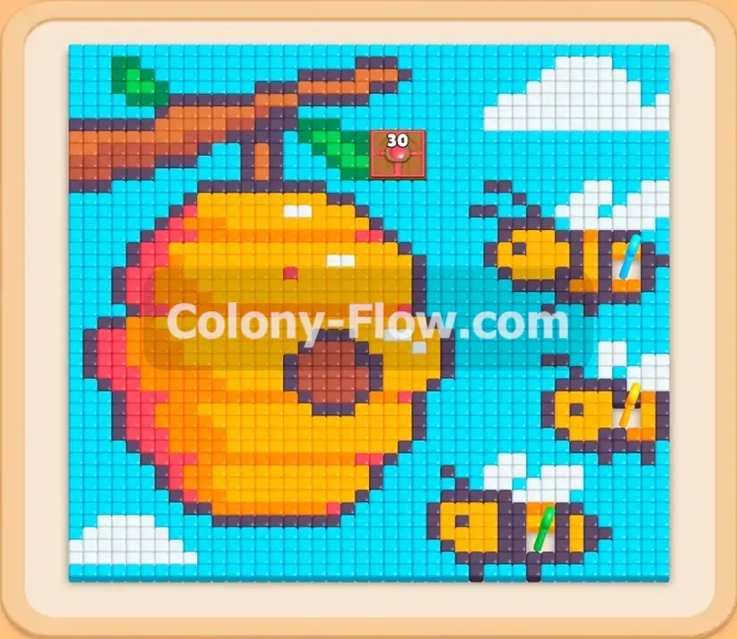 Colony Flow геймплей — уровень 420