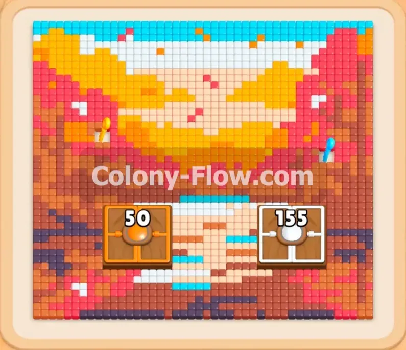Colony Flow геймплей — уровень 460