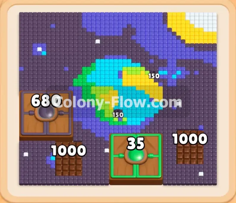 Colony Flow геймплей — уровень 474