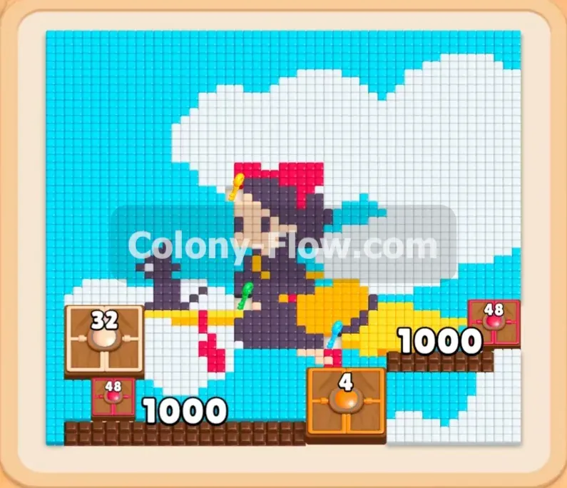 Colony Flow геймплей — уровень 477