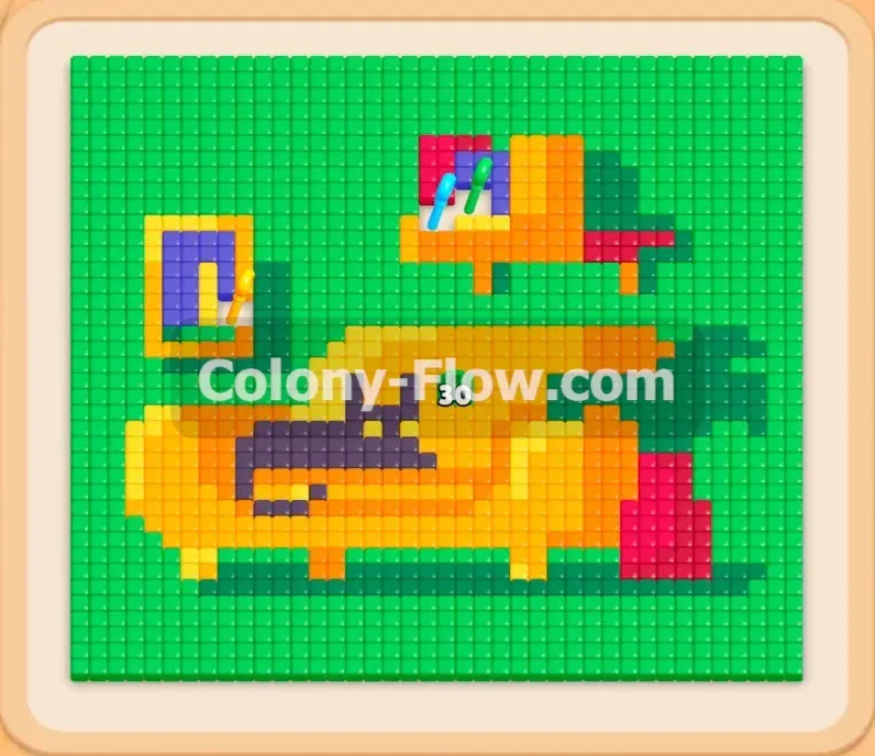 Colony Flow геймплей — уровень 484