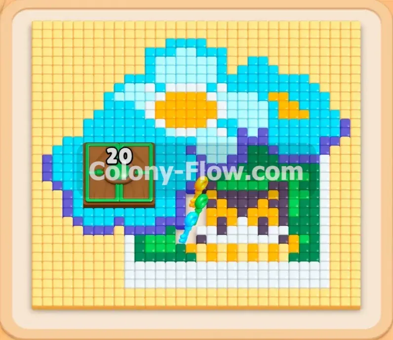 Colony Flow геймплей — уровень 493