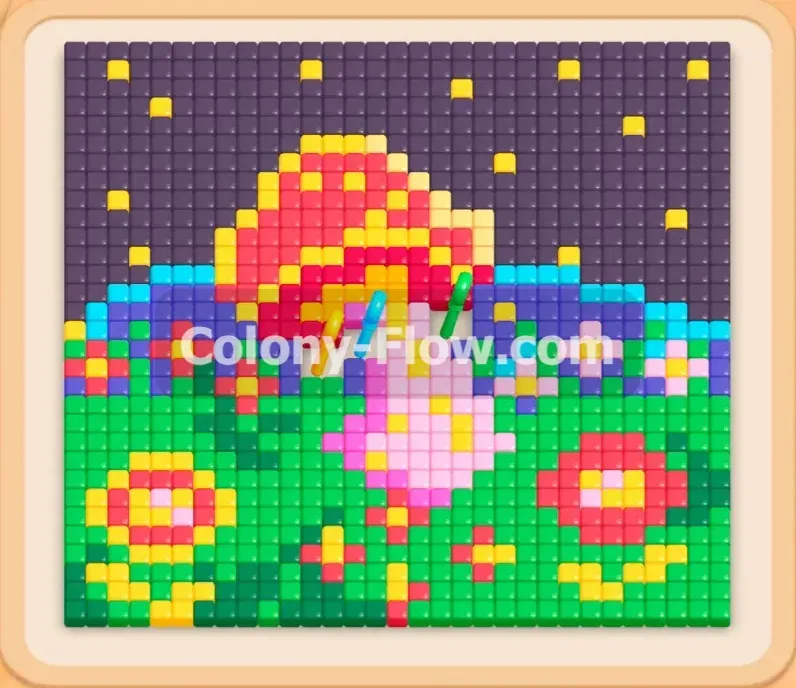 Colony Flow геймплей — уровень 504
