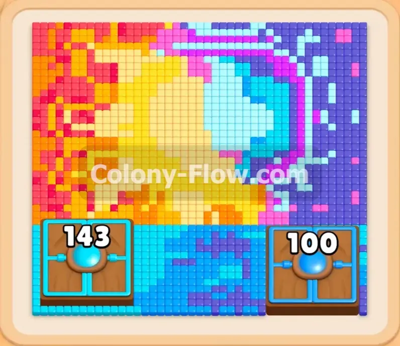 Colony Flow геймплей — уровень 550