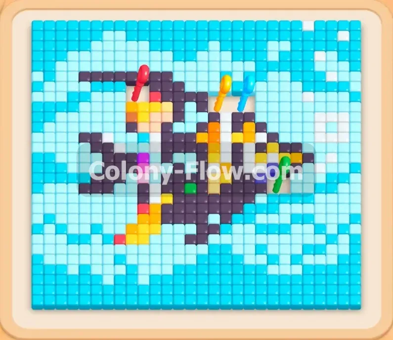 Colony Flow геймплей — уровень 571