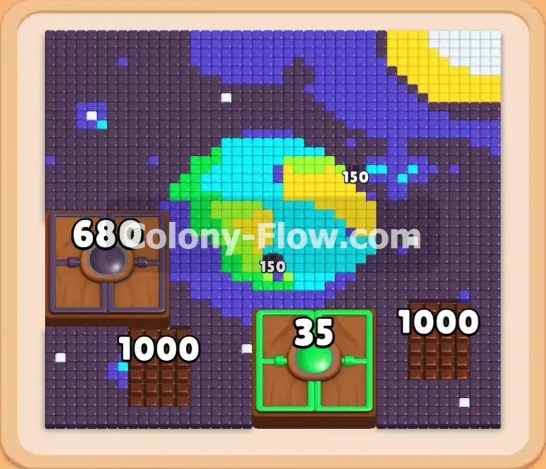 Colony Flow геймплей — уровень 620