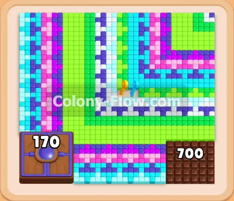 Colony Flow геймплей — уровень 647