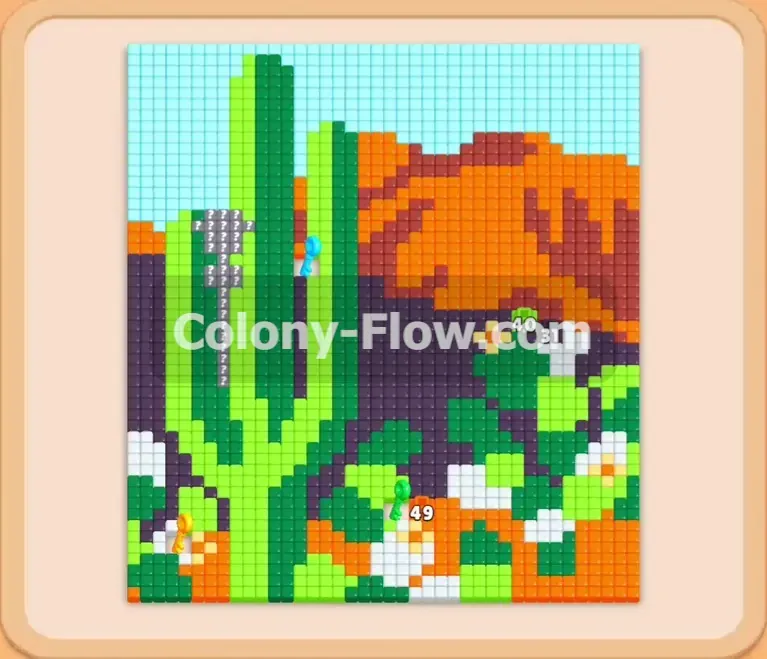 Colony Flow геймплей — уровень 687
