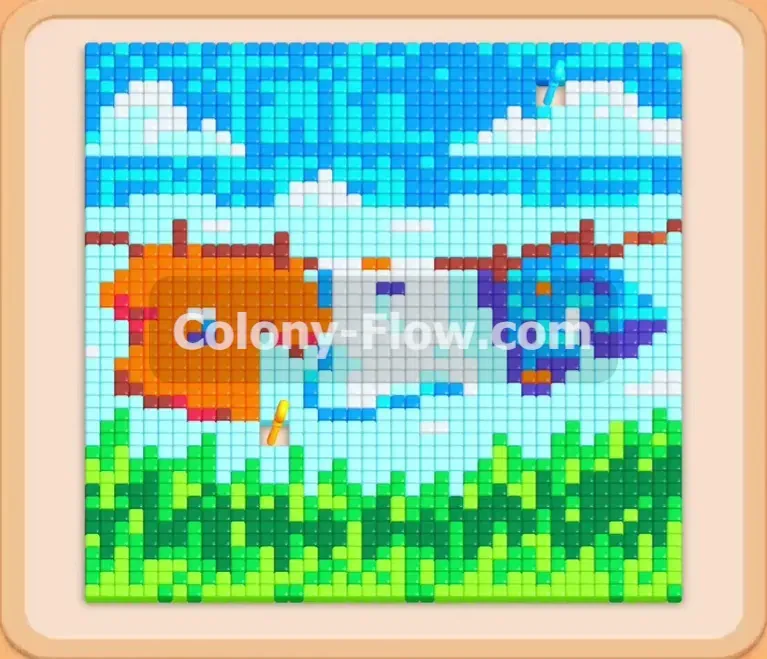 Colony Flow геймплей — уровень 734