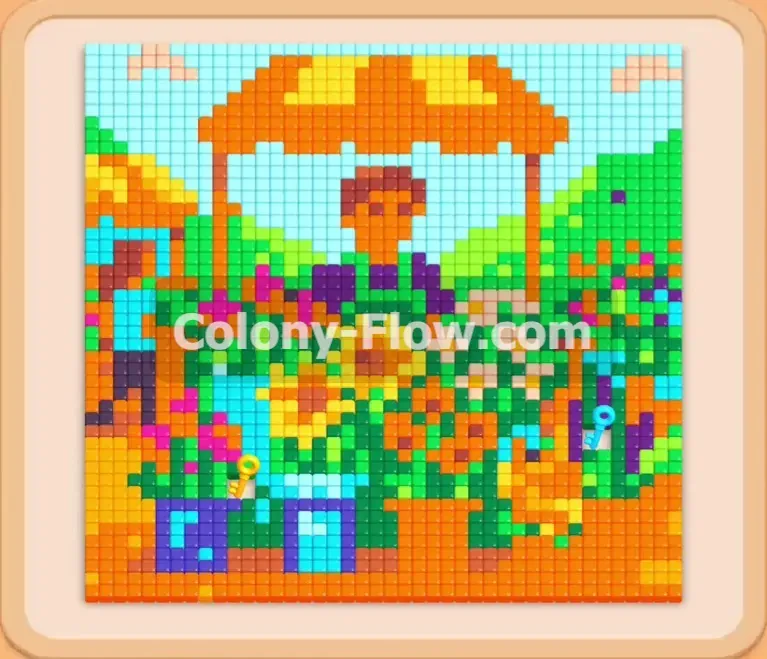 Colony Flow геймплей — уровень 747