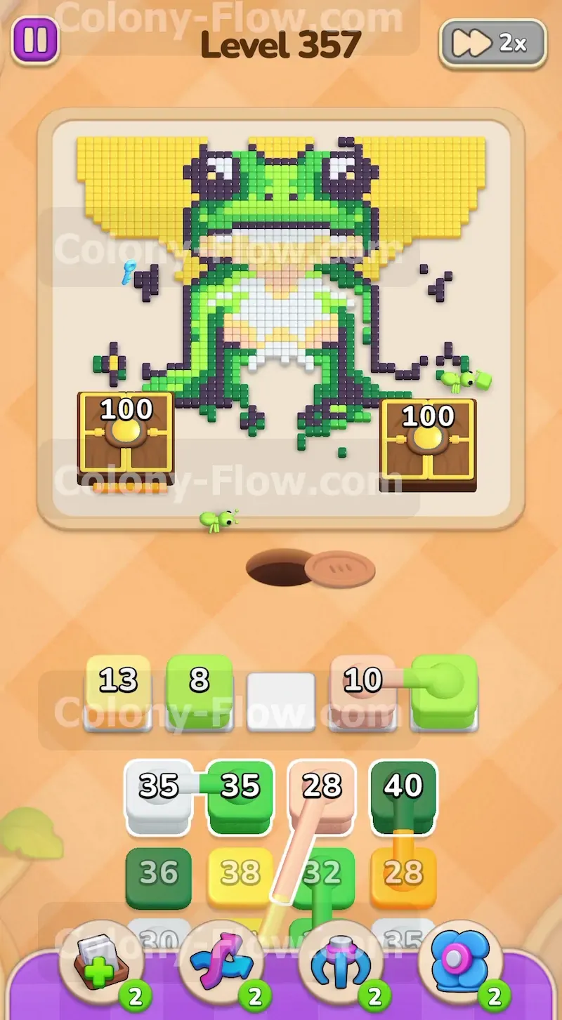 Колони Флоу уровень 357 — шаг 4