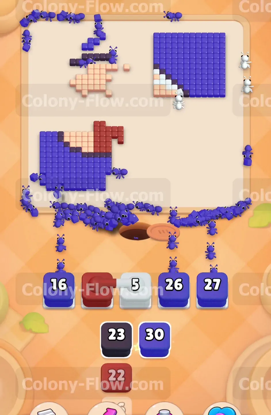 Колони Флоу уровень 591 — шаг 5