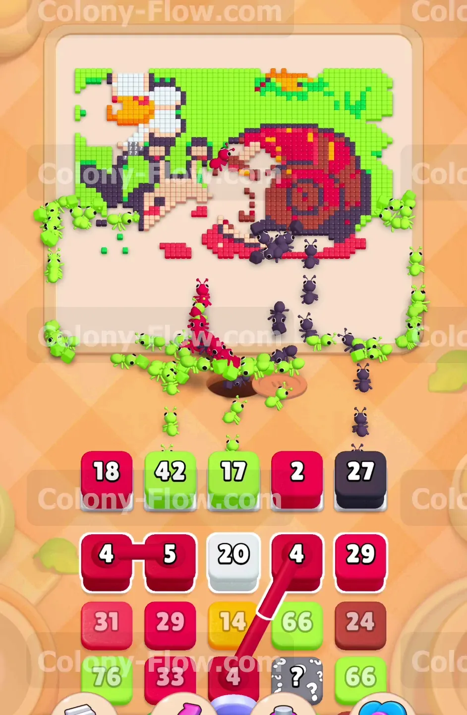 Колони Флоу уровень 677 — шаг 6